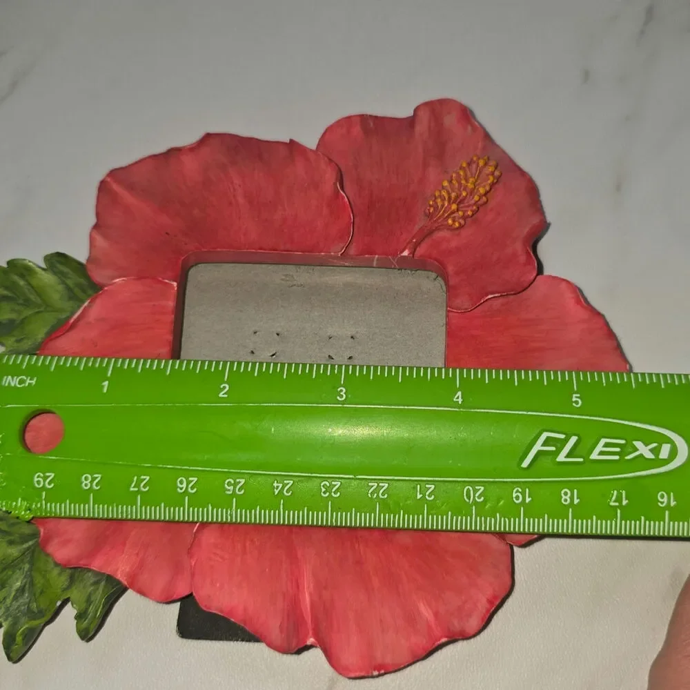 Vintage Hibiscus Photo Frame